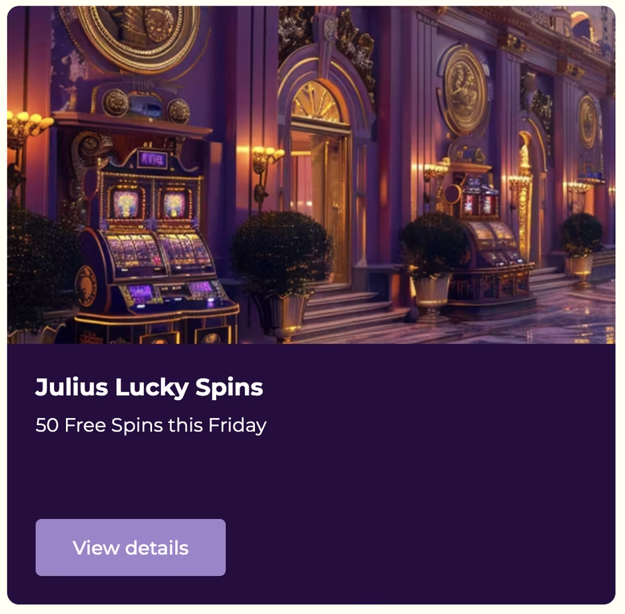 Présentation générale des bonus Julius Casino